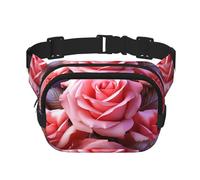 Scary ship at sea Fanny Pack for Women Men Fashion Waist Pack Adjustable Belt Bag for Workout Running Travelling Casual Waist Bag, Rose And Butterflies, One Size