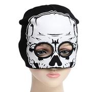 Scary Skeleton Alien Knit Winter Beanie Hat - Warm Full Head Coverage for Halloween Party, Christmas Costume & Cold Weather Outfits | Halloween Accessories, Festive Cosplay Gear