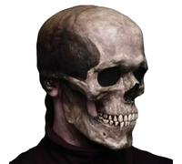 Scary Skeleton Face | Full Head Latex Skull Cover | Movable Jaw Design with Realistic Detail for Maximum Fear Effect | Halloween id Accessory