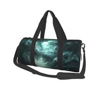 scary skull Canvas travel bag, large capacity, can be carried on the shoulder