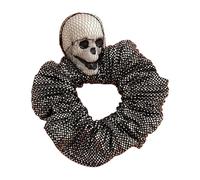 Scary Skull Hair Rope Hair Scrunchies For Female 3D Punk Hairbands Teens Girl Hair Elastic Ponytail Holder For Halloween