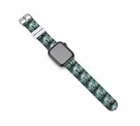 Scary Skull Head Novelty Silicone Bands Compatible with IWatch Soft Waterproof Watchbands Strap
