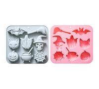 Scary Soap Molds | 2 Pieces Easy Demouding Silicone Moulds | Silicone Halloween for Bakers Home Pastry Chefs Gourmet Chefs Bloggers Creative Crafts Cakes