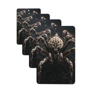 Scary Spider Car Air Freshener Cards Set of 4 Pieces Long Lasting Hanging Scented Cards Auto Aromatherapy Tablets Personalized Car Fresheners Gifts for Men Women - Lavender Scent