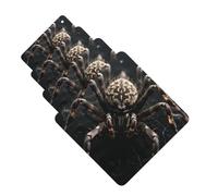 Scary Spider Car Air Freshener Cards Set of 4 Pieces Long Lasting Hanging Scented Cards Auto Aromatherapy Tablets Personalized Car Fresheners Gifts for Men Women - Lavender Scent