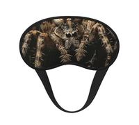 Scary Spider Print Blackout Sleep Mask for Women & Men, Zero Eye Pressure Eye Mask for Travel and All - Around Sleep