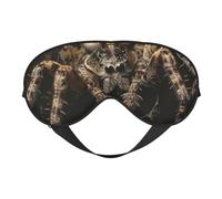 Scary Spider Printed Eye Mask,Blackout Sleep & Eye Mask for Women,Sleep Mask with Adjustable Strap, Suitable for Both Bedtime and Travel