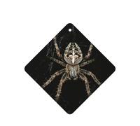 Scary Spider Printing 10 Pieces Air Freshener Car Hanging Cards Air Freshener Sheets With Rope For Cars Home