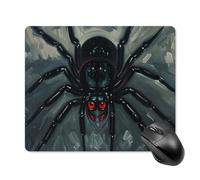 Scary Spider Square Mouse Pad Portable Computer Mousepad with Non-Slip Rubber Base 18 * 22cm Ultra-Thin Gaming Mouse Mat for Computer Laptop Office Desk Accessories