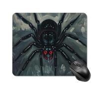 Scary Spider Square Mouse Pad Portable Computer Mousepad with Non-Slip Rubber Base 25 * 30cm Ultra-Thin Gaming Mouse Mat for Computer Laptop Office Desk Accessories