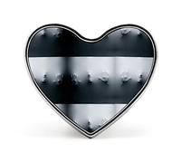 Scary Vision of A Person Shouting on the Fabric Heart Brooch Pin, Unisex Smooth Surface Lapel Tie Pin, Lightweight Badge Jewelry Crafts Decor for Costume Accessory Men Women