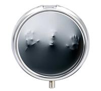 Scary Vision of A Person Shouting on The Fabric Iron Pill Box Case Organizer with Internal Separate Plastic Dividers, Travel Small Medicine Bag Holder Carrier Round Container