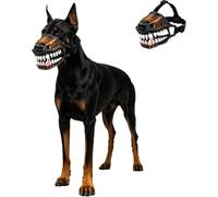 Scary Werewolf Dog Muzzle with Large Teeth - Colorful Zombie Mask, Bane Hilarious Costume for Halloween | This Might Be The Funny & Coolest Your Dog Will Ever Wear