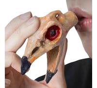 Scary Whistle, Noisy Whistle - Unique Crow Skull Shaped Horror Ornament - Bone Frozen Sound Prank Toy, Portable Scary Whistle for Horror Themed Activities