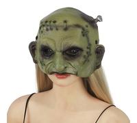 Scary Wounded Zombie Mask Men Women Horrible Evil Witch Wizard Demon Devil Half Face Cover Decoration Cosplay Costume Fancy Dress Prop Mardi Gras Festival Party Supplies Halloween Accessory