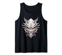 Scary Yokai Oni Mask Japanese Anime Warrior Tank Top