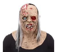 Scary Zombie Mask Halloween Realistic Old Man Masks Horror Skull Head Creepy Devil Cosplay Costume Decoration