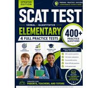 SCAT Test Prep - Elementary Level: 4 Full-Length Practice Tests for the CTY Gifted and Talented Program (Grade 2 and Grade 3) (SCAT Test Preparation Series)