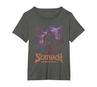 Scathach Blade Queen of Dún Scáith Warrior Woman Celtic T-Shirt, Women's Plus, Asphalt Grey, 3X