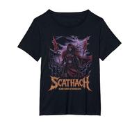 Scathach Blade Queen of Dún Scáith Warrior Woman Celtic T-Shirt, Women's Plus, Black, 3X