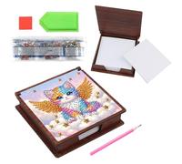Scatola artistica con Strass, completa - Kit artigianale, 11x11x2,8 cm, dettagli del kit pittura Diamante, Organizer per di archiviazione, Hobby meditativo, per Amici di famiglia