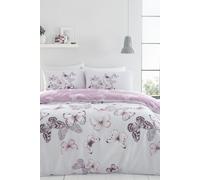 'Scatter Butterfly' Duvet Set Catherine Lansfield Purple King