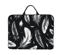 Scattered-Floating-Feather 14-Inch Laptop Case, Portable Laptop Computer Sleeve With Zipper Closure
