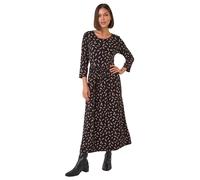 Scattered Floral Print Midi Dress Roman Black 14