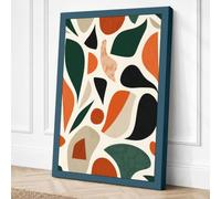 Scattered Forms Geometric Canvas Wall Art Print 36x24 Inch (91 x 61 cm)