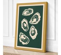 Scattered Oyster Shells Canvas Wall Art Print 24x16 Inch | Ready to Hang, Gallery Wrapped, Fade-Resistant Inks, Securely Packaged, UK Made