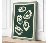 Scattered Oyster Shells Canvas Wall Art Print 24x16 Inch | Ready to Hang, Gallery Wrapped, Fade-Resistant Inks, Securely Packaged, UK Made