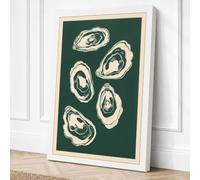 Scattered Oyster Shells Canvas Wall Art Print 24x16 Inch | Ready to Hang, Gallery Wrapped, Fade-Resistant Inks, Securely Packaged, UK Made