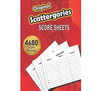 Scattergories Score Sheets Original: 130 Travel Size Refill Sheets For Playing Scattergories Board Game - Size 6 x 9in