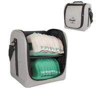 SCAVATA Large Hat Bag for Baseball Caps, Hat Organizer Bag for Traveling & Storing Snapback Cap, Portable Hat Carrier Holder Case for 16-24 Caps -Grey