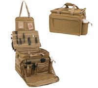 SCAVATA Patrol Bag Law Enforcement, Police Gear Car Front Seat Vehicle Organizer Bags with MOLLE System (Khaki)
