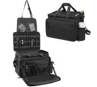 SCAVATA Patrol Bag Law Enforcement, Police Gear Car Front Seat Vehicle Organizer Bags with MOLLE System, Black, L, Tactical