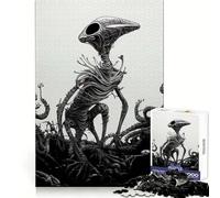 Scavenger Alien Jigsaw Puzzles for Adults1000 Pieces Clear Logic Toy Leisure Time Perfect Cut Creative Gift (38x26cm)