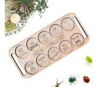 Scavenger Hunt - Wooden Nature Illustrations Board | Nature Scavenger Hunt for Kids | for Camping Backyard Educational Activity Road Trip Birthday Stocking Stuffer Preschool Learning Exploration