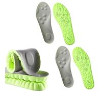 Scazu Pickleball Insoles for Women Men 4D Comfort Breathable Cloud Cushion Memory Foam Inserts (2 Pairs, Men 8-8.5 / Women 9.5-10)