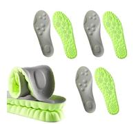 Scazu Pickleball Insoles for Women Men, 4D Comfort Breathable Cloud Cushion Memory Foam Inserts (3 Pairs, Men 11.5-12.5 / Women 13-14)