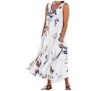 SCBFDI Boho Dress Summer Dresses for Women UK Dresses for Women UK Elegant Spotty Dresses for Women UK Sundress Size 16 Sun Dresses for Older Women Sage+Green+Bridesmaid+Dresses Beige L
