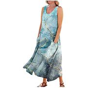 SCBFDI Evening Dress Wedding Outfit for Older Ladies Roman Dresses Wedding Dress Boho Clothes for Women Summer Dresses for Women UK Plus Size 18 Floral Dress Summer Clothes for Grey 2XL