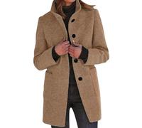 SCBFDI Ladies Winter Coats Heated Jacket Womens Coats for Women Uk Plus Size Long Coat Cream Trench Coats for Women Jackets for Women Uk Elegant Womens Loungewear Sets Womens Coats Brown S