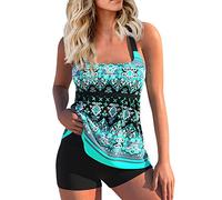 SCBFDI Plus Size Clothes Gifts for Her Long Swim Shorts for Women Ladies Shorts Size 16 Swimwear 365 Tankinis Swimwear Women Gingham Plus Size Swimwear for Women Green M