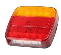 SCBSTKBGGW Car Rear Lights 12V Taillight Turn Signal Indicator 26 Tail Light Number Plate Reverse Brake Stop Lamp Trailer Truck Caravan Assembly Car Rear Light Assemblies(1 pcs)