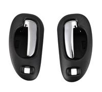 SCBSTKBGGW Handle Replacement Door Handle Black & Chrome Inside Interior Front LH & RH Pair for Chrysler 5102847AA 5102849AA