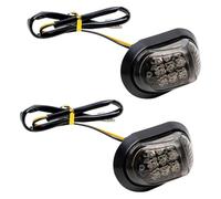 SCBSTKBGGW Motorcycle Indicators Turn Signal 12V Motorcycle Flowing Blinker Indicator Lamp Turn Signals Lights Amber Signal