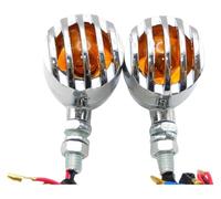 SCBSTKBGGW Motorcycle Indicators Turn Signal For Yamaha For Bobber Chopper Motorcycle Turn Signal Light Bullet Indicator Lamp Metal