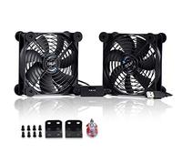 SCCCF Dual 120mm USB Speed Control Fan, 5V Portable Cooling Fan for Flat-Screen TV Receiver Router DVR PlayStation Xbox Computer Cabinet Cooler