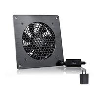 SCCCF USB Cabinet 120MM Fan Quiet Cooling Fan System 6" with Speed Control, for Home Theater AV Cabinets